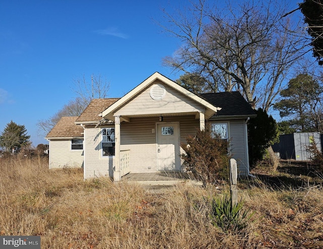 view of bungalow-style home