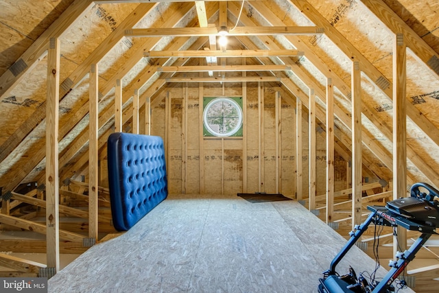 view of attic