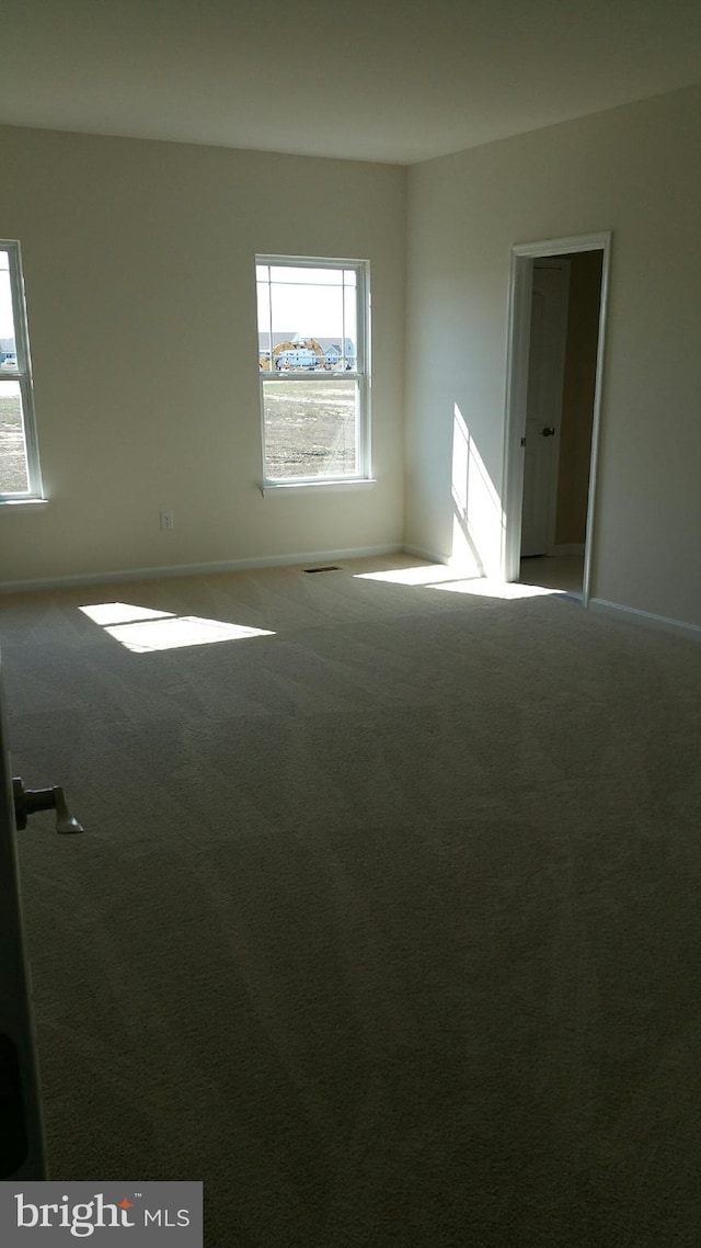 view of carpeted empty room