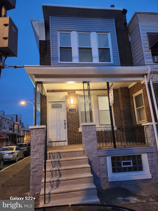 view of front of home with a porch