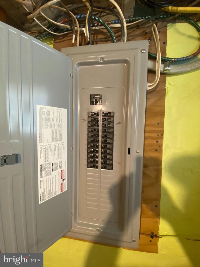 utility room with electric panel