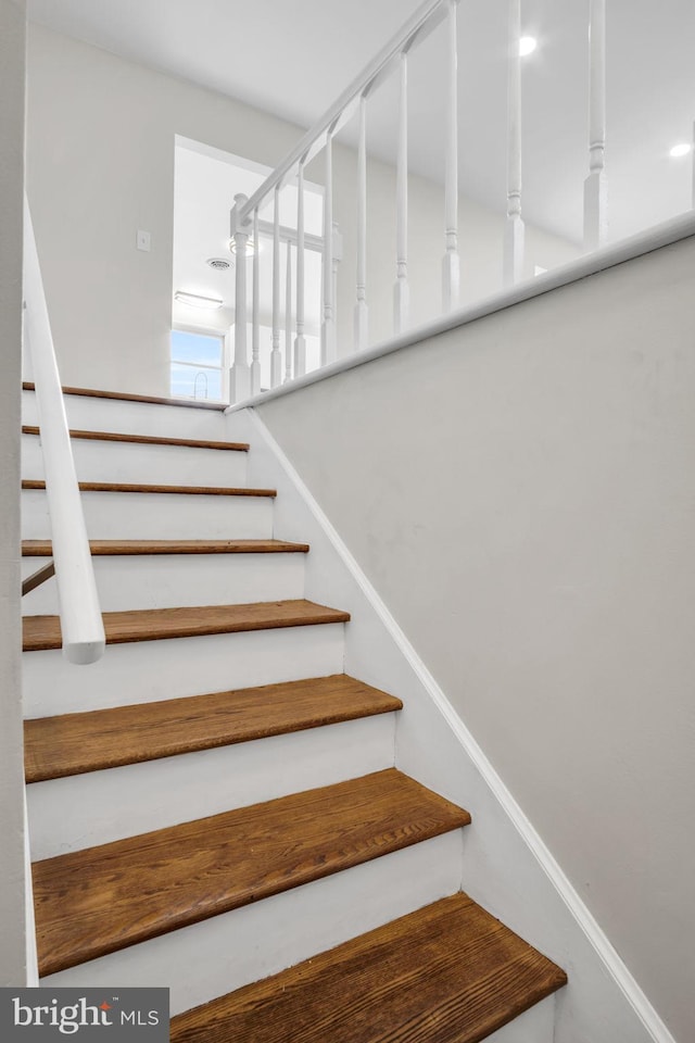 view of staircase