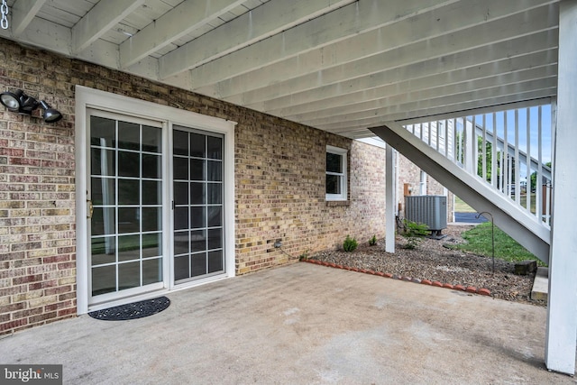 view of patio / terrace with central AC