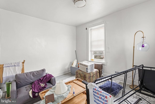 interior space featuring hardwood / wood-style floors