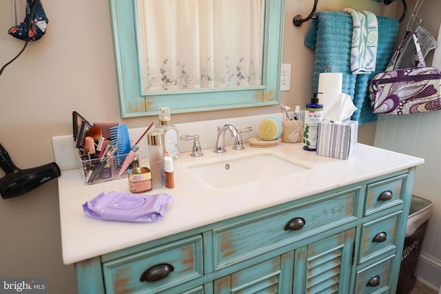 bathroom featuring vanity