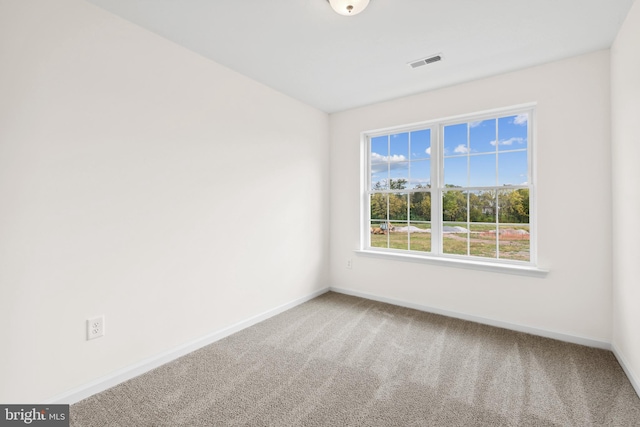 view of carpeted empty room