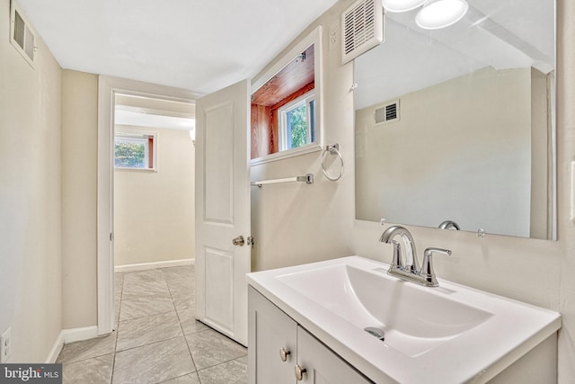 bathroom featuring vanity