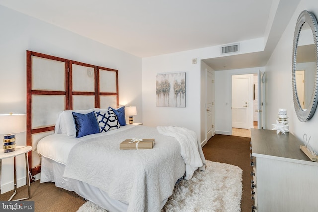 bedroom with carpet floors