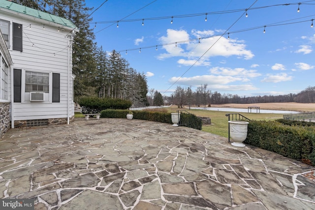 view of patio featuring cooling unit