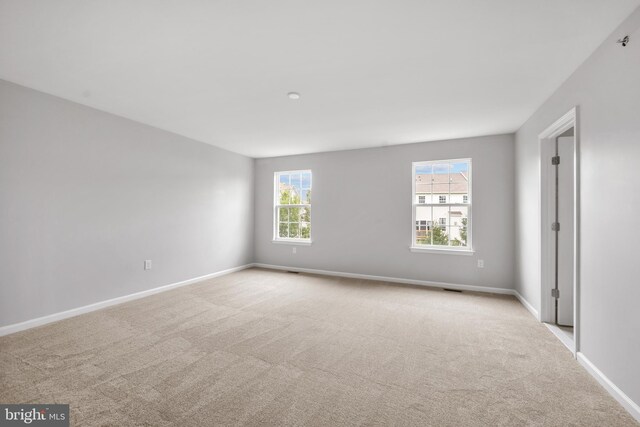 empty room with light carpet