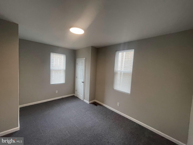 empty room with carpet floors