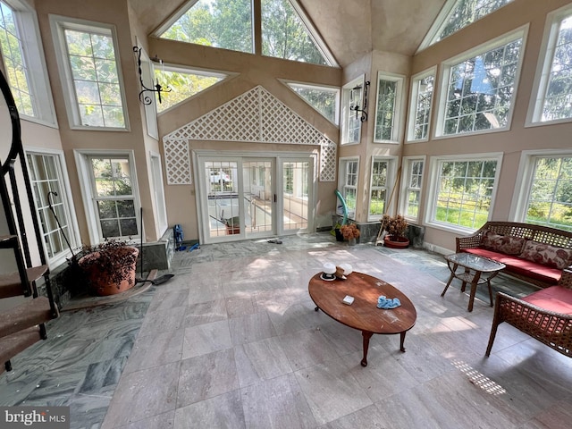 sunroom / solarium with a wealth of natural light