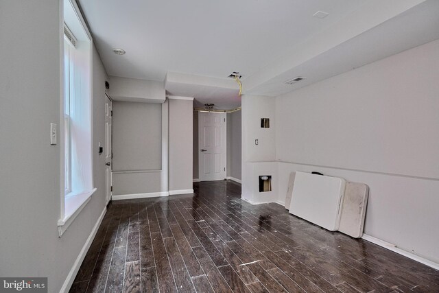 empty room with wood-type flooring