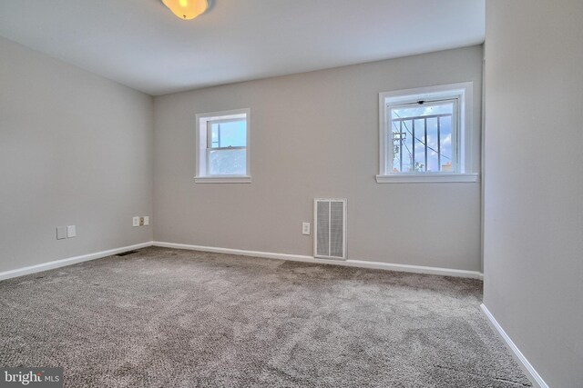 view of carpeted empty room