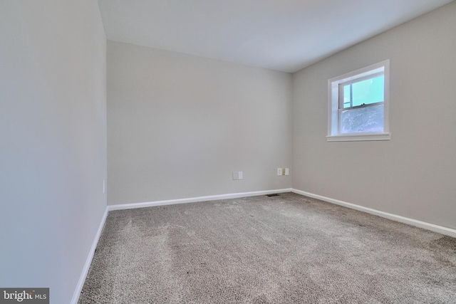 view of carpeted empty room