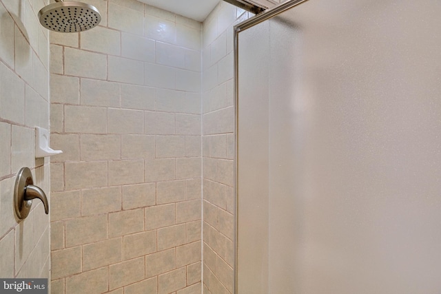 details featuring tiled shower