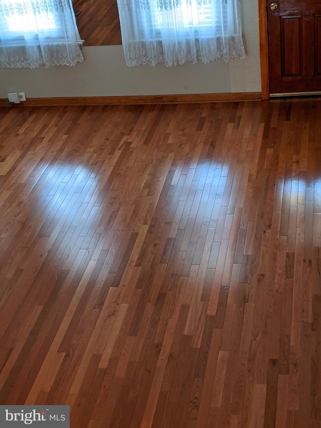 details with wood-type flooring