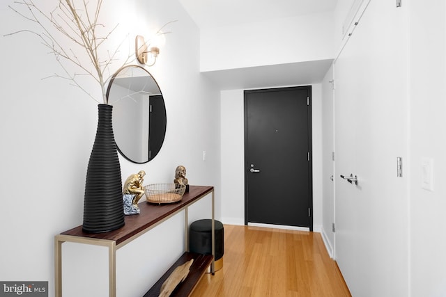 interior space featuring light hardwood / wood-style floors