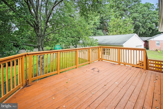 deck featuring a yard and a playground