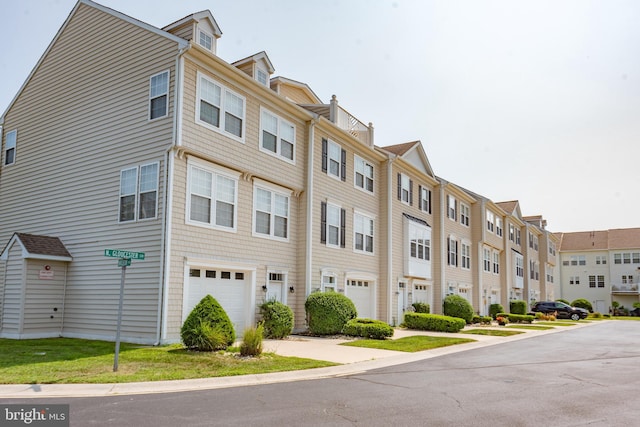 view of building exterior with a garage