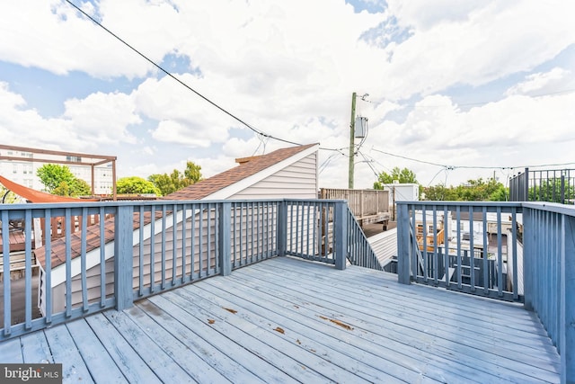 view of wooden terrace