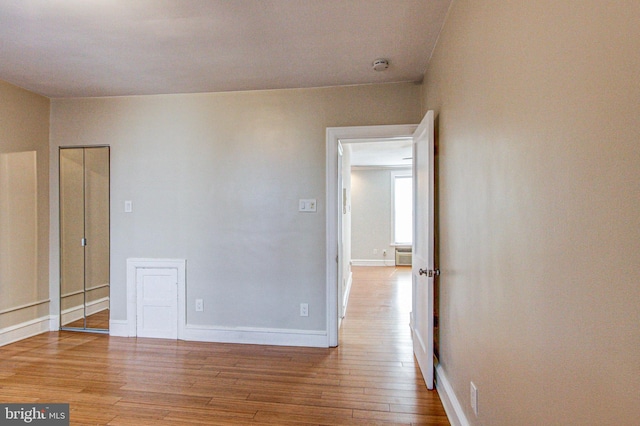 interior space featuring light hardwood / wood-style flooring