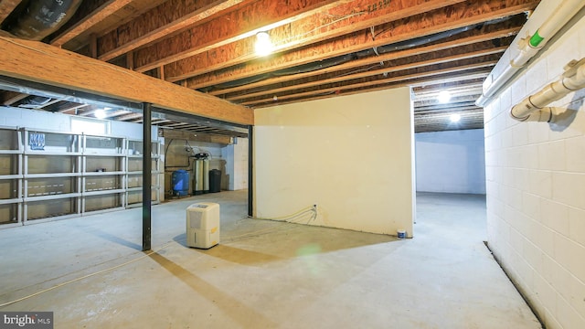 view of basement