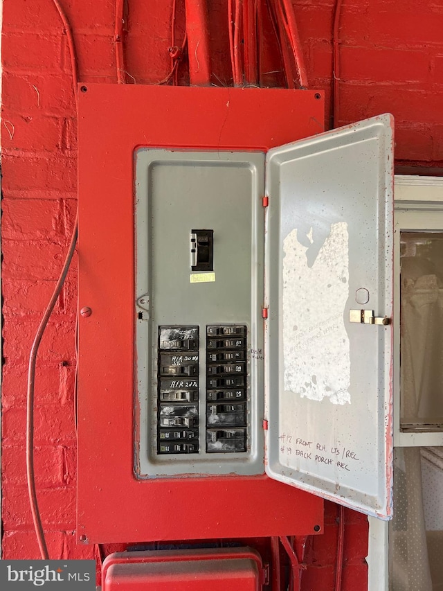 utility room with electric panel