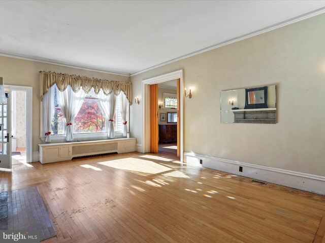 carpeted bedroom with crown molding