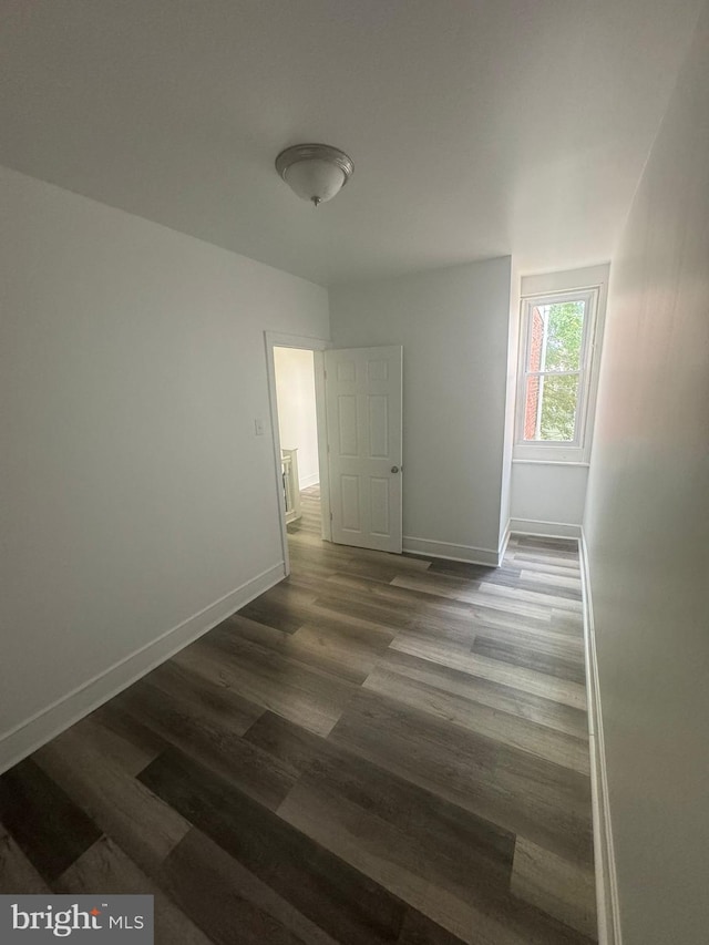 interior space featuring dark hardwood / wood-style flooring