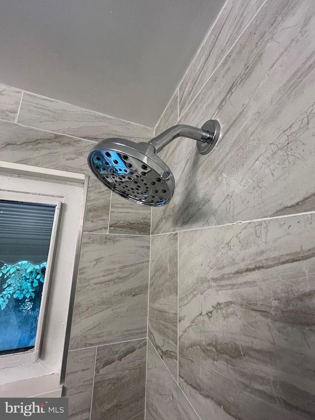 room details featuring tiled shower