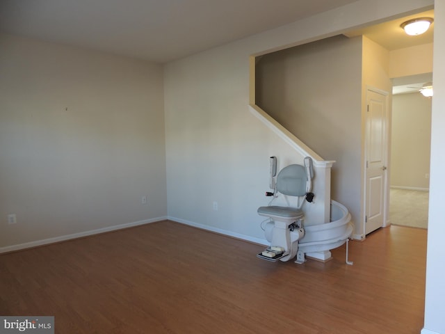 interior space featuring hardwood / wood-style floors