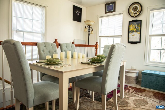 view of dining room