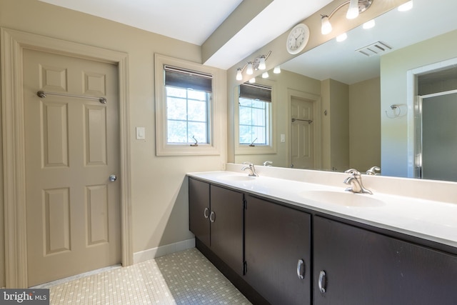 bathroom with vanity