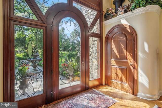 interior space featuring french doors