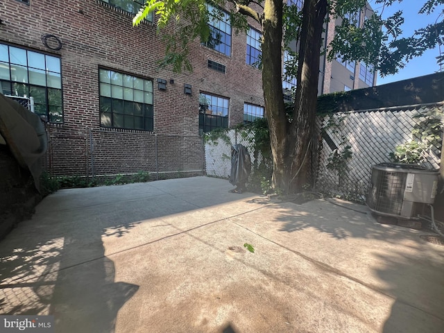 view of patio featuring central air condition unit