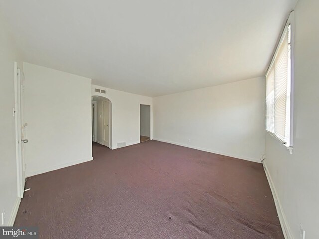 view of carpeted empty room