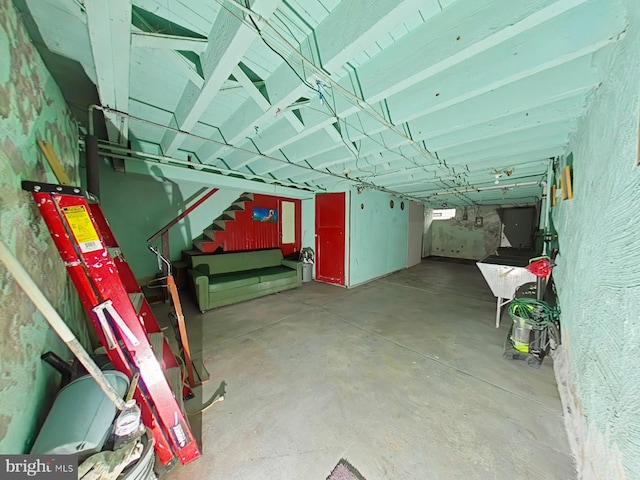 view of basement