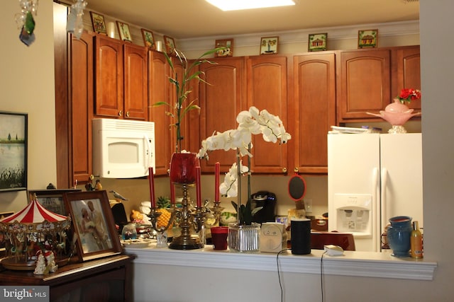 kitchen with white appliances