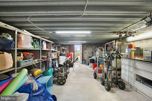 view of storage room