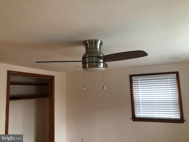 details featuring ceiling fan