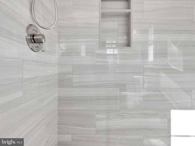 interior details featuring walk in shower