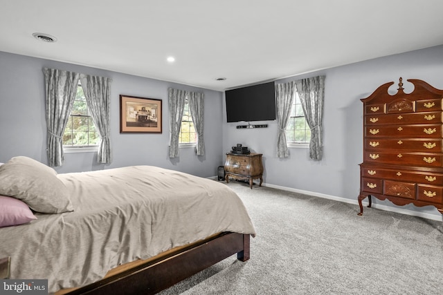 bedroom with carpet flooring