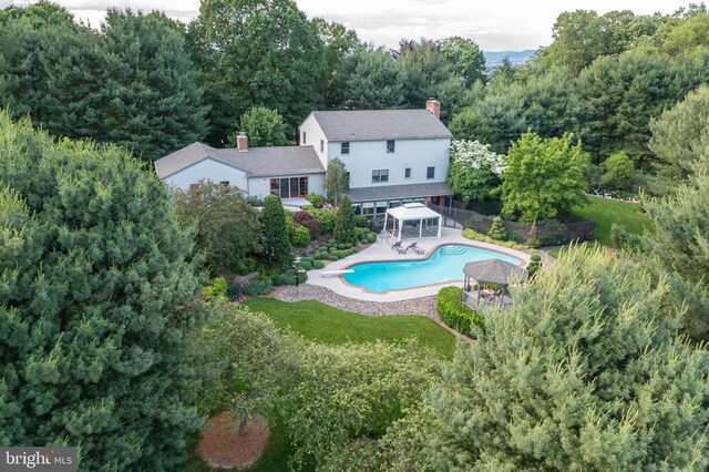 view of pool with a patio