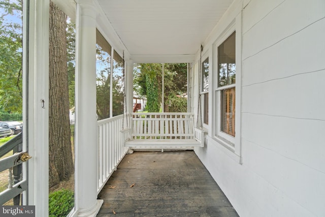 exterior space featuring a porch