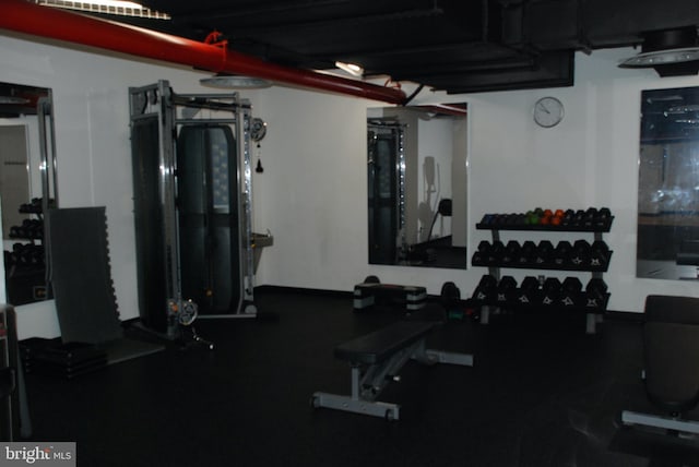 view of gym