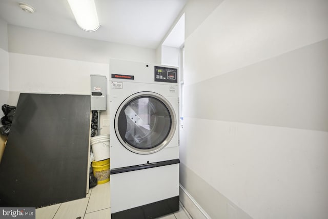 washroom featuring washer / dryer