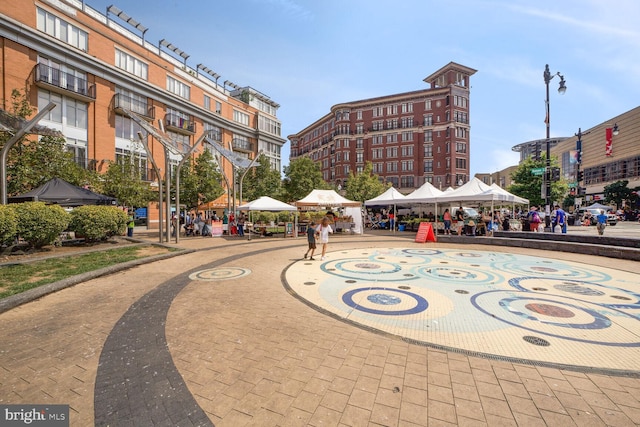 view of property's community with a gazebo