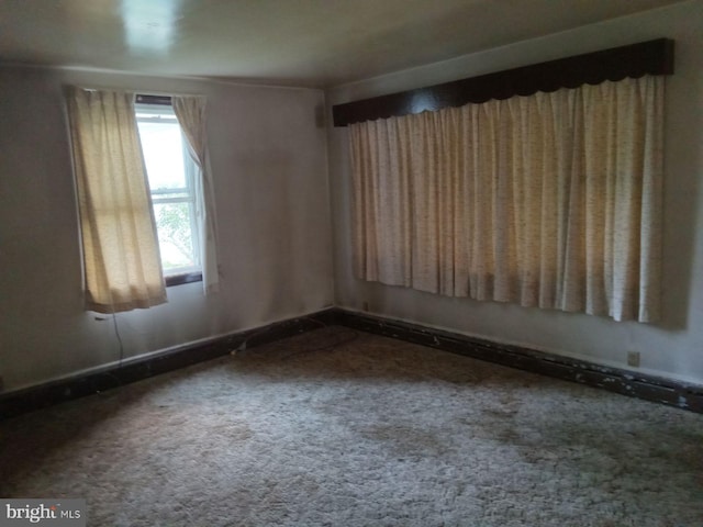 view of carpeted empty room