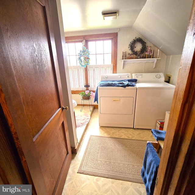 laundry room with washer and clothes dryer